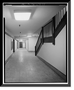 Historic Framed Print, Los Angeles City Hall, 200 North Spring Street, Los Angeles, Los Angeles County, CA - 58,  17-7/8" x 21-7/8"