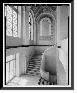 Historic Framed Print, Los Angeles City Hall, 200 North Spring Street, Los Angeles, Los Angeles County, CA - 71,  17-7/8" x 21-7/8"