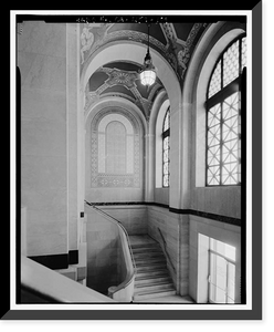 Historic Framed Print, Los Angeles City Hall, 200 North Spring Street, Los Angeles, Los Angeles County, CA - 93,  17-7/8" x 21-7/8"