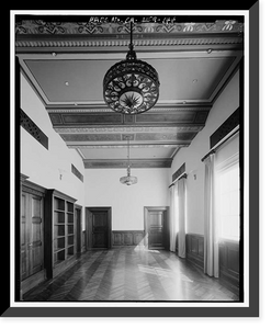 Historic Framed Print, Los Angeles City Hall, 200 North Spring Street, Los Angeles, Los Angeles County, CA - 128,  17-7/8" x 21-7/8"