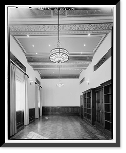 Historic Framed Print, Los Angeles City Hall, 200 North Spring Street, Los Angeles, Los Angeles County, CA - 129,  17-7/8" x 21-7/8"