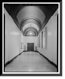 Historic Framed Print, Los Angeles City Hall, 200 North Spring Street, Los Angeles, Los Angeles County, CA - 135,  17-7/8" x 21-7/8"