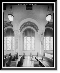 Historic Framed Print, Los Angeles City Hall, 200 North Spring Street, Los Angeles, Los Angeles County, CA - 149,  17-7/8" x 21-7/8"