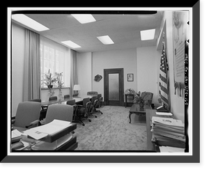 Historic Framed Print, Los Angeles City Hall, 200 North Spring Street, Los Angeles, Los Angeles County, CA - 153,  17-7/8" x 21-7/8"