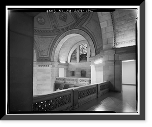 Historic Framed Print, Los Angeles City Hall, 200 North Spring Street, Los Angeles, Los Angeles County, CA - 166,  17-7/8" x 21-7/8"