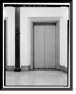 Historic Framed Print, Los Angeles City Hall, 200 North Spring Street, Los Angeles, Los Angeles County, CA - 181,  17-7/8" x 21-7/8"