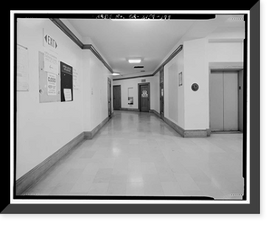 Historic Framed Print, Los Angeles City Hall, 200 North Spring Street, Los Angeles, Los Angeles County, CA - 183,  17-7/8" x 21-7/8"