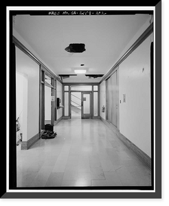 Historic Framed Print, Los Angeles City Hall, 200 North Spring Street, Los Angeles, Los Angeles County, CA - 186,  17-7/8" x 21-7/8"