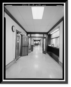 Historic Framed Print, Los Angeles City Hall, 200 North Spring Street, Los Angeles, Los Angeles County, CA - 196,  17-7/8" x 21-7/8"