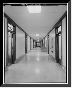 Historic Framed Print, Los Angeles City Hall, 200 North Spring Street, Los Angeles, Los Angeles County, CA - 197,  17-7/8" x 21-7/8"