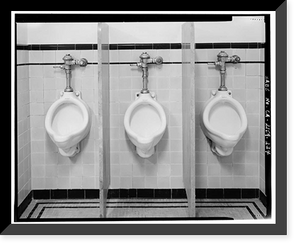 Historic Framed Print, Los Angeles City Hall, 200 North Spring Street, Los Angeles, Los Angeles County, CA - 208,  17-7/8" x 21-7/8"