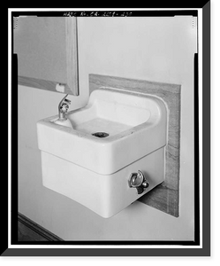 Historic Framed Print, Los Angeles City Hall, 200 North Spring Street, Los Angeles, Los Angeles County, CA - 214,  17-7/8" x 21-7/8"