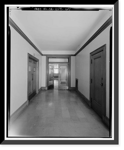 Historic Framed Print, Los Angeles City Hall, 200 North Spring Street, Los Angeles, Los Angeles County, CA - 235,  17-7/8" x 21-7/8"