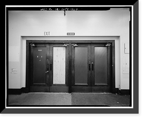 Historic Framed Print, Los Angeles City Hall, 200 North Spring Street, Los Angeles, Los Angeles County, CA - 248,  17-7/8" x 21-7/8"