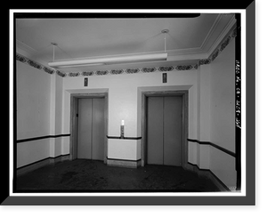 Historic Framed Print, Los Angeles City Hall, 200 North Spring Street, Los Angeles, Los Angeles County, CA - 252,  17-7/8" x 21-7/8"