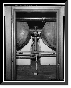 Historic Framed Print, Los Angeles City Hall, 200 North Spring Street, Los Angeles, Los Angeles County, CA - 253,  17-7/8" x 21-7/8"