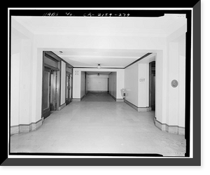 Historic Framed Print, Los Angeles City Hall, 200 North Spring Street, Los Angeles, Los Angeles County, CA - 263,  17-7/8" x 21-7/8"