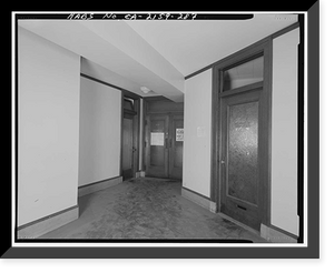 Historic Framed Print, Los Angeles City Hall, 200 North Spring Street, Los Angeles, Los Angeles County, CA - 271,  17-7/8" x 21-7/8"