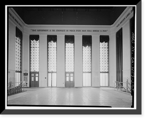 Historic Framed Print, Los Angeles City Hall, 200 North Spring Street, Los Angeles, Los Angeles County, CA - 309,  17-7/8" x 21-7/8"