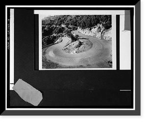 Historic Framed Print, Generals Highway, Three Rivers vicinity, Tulare County, CA - 13,  17-7/8" x 21-7/8"