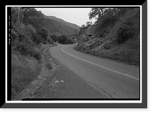 Historic Framed Print, Generals Highway, Three Rivers vicinity, Tulare County, CA - 41,  17-7/8" x 21-7/8"