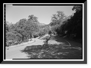Historic Framed Print, Generals Highway, Three Rivers vicinity, Tulare County, CA - 44,  17-7/8" x 21-7/8"
