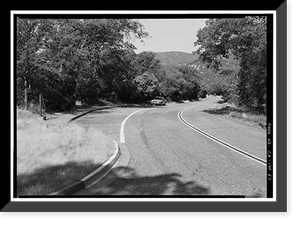 Historic Framed Print, Generals Highway, Three Rivers vicinity, Tulare County, CA - 54,  17-7/8" x 21-7/8"