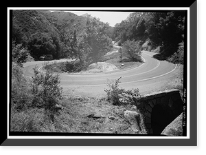 Historic Framed Print, Generals Highway, Three Rivers vicinity, Tulare County, CA - 100,  17-7/8" x 21-7/8"