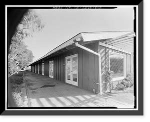 Historic Framed Print, Buffalo Ranch, Peartree Building, 2418 MacArthur Boulevard, Irvine, Orange County, CA - 3,  17-7/8" x 21-7/8"