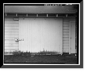 Historic Framed Print, Presidio of San Francisco, Storehouse Type, West end of Crissy Field, Maudlin Street, San Francisco, San Francisco County, CA - 10,  17-7/8" x 21-7/8"