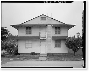 Historic Framed Print, Presidio of San Francisco, Enlisted Men's Barracks Type, West end of Crissy Field, between Pearce & Maudlin Streets, San Francisco, San Francisco County, CA - 15,  17-7/8" x 21-7/8"