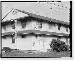 Historic Framed Print, Presidio of San Francisco, Enlisted Men's Barracks Type, West end of Crissy Field, between Pearce & Maudlin Streets, San Francisco, San Francisco County, CA - 29,  17-7/8" x 21-7/8"