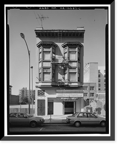 Historic Framed Print, Coakley Hotel, 572-574 Fifteenth Street, Oakland, Alameda County, CA,  17-7/8" x 21-7/8"