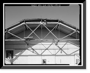 Historic Framed Print, Mare Island Naval Shipyard, Coal Sheds, Waterfront Avenue, northwest corner of Waterfront Avenue & Fourth Street, Vallejo, Solano County, CA - 5,  17-7/8" x 21-7/8"