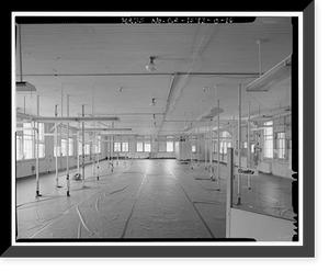 Historic Framed Print, Mare Island Naval Shipyard, Administrative Offices & Cafeteria, Twelfth Street, north side between Railroad Avenue & Cedar Aveneu, Vallejo, Solano County, CA - 16,  17-7/8" x 21-7/8"