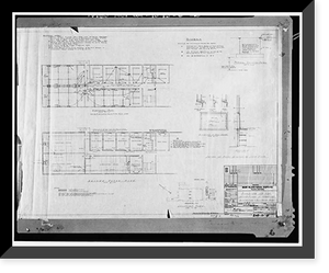 Historic Framed Print, Mare Island Naval Shipyard, Administrative Offices & Cafeteria, Twelfth Street, north side between Railroad Avenue & Cedar Aveneu, Vallejo, Solano County, CA - 20,  17-7/8" x 21-7/8"