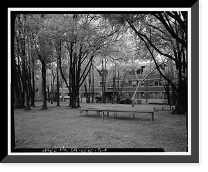 Historic Framed Print, Mare Island Naval Shipyard, Administrative Offices, Walnut Avenue, east side between Seventh & Eighth Streets, Vallejo, Solano County, CA - 8,  17-7/8" x 21-7/8"