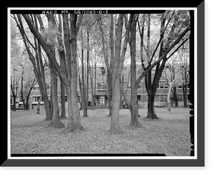 Historic Framed Print, Mare Island Naval Shipyard, Administrative Offices, Walnut Avenue, east side between Seventh & Eighth Streets, Vallejo, Solano County, CA - 9,  17-7/8" x 21-7/8"