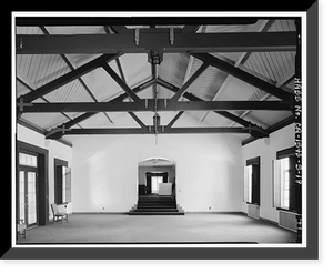 Historic Framed Print, Mare Island Naval Shipyard, Wilderman Hall, Johnson Lane, north side adjacent to (south of) Hospital Complex, Vallejo, Solano County, CA - 17,  17-7/8" x 21-7/8"
