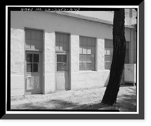 Historic Framed Print, Naval Air Station North Island, Seaplane Hangars, Roe Street, North Island, San Diego, San Diego County, CA - 13,  17-7/8" x 21-7/8"