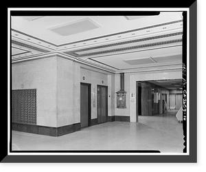 Historic Framed Print, California State Building, 350 McAllister Street, San Francisco, San Francisco County, CA - 15,  17-7/8" x 21-7/8"