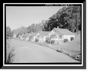 Historic Framed Print, Winehaven, Point Molate Naval Fuel Depot, Richmond, Contra Costa County, CA - 2,  17-7/8" x 21-7/8"