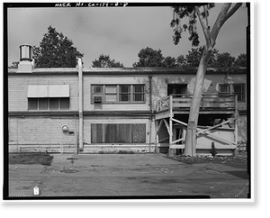 Historic Framed Print, Hughes Aircraft Company, Engineering-Administration Building, 6775 Centinela Avenue, Los Angeles, Los Angeles County, CA - 8,  17-7/8" x 21-7/8"