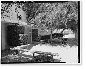 Historic Framed Print, Hughes Aircraft Company, Processing & Electronics Building, 6775 Centinela Avenue, Los Angeles, Los Angeles County, CA - 2,  17-7/8" x 21-7/8"