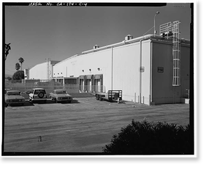Historic Framed Print, Hughes Aircraft Company, Assembly & Manufacturing Building, 6775 Centinela Avenue, Los Angeles, Los Angeles County, CA - 4,  17-7/8" x 21-7/8"