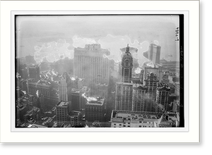 Black & White Photo - From Woolworth Bldg - Vintage Home Decor Print