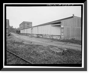 Historic Framed Print, Winehaven, Storage Cellar, Point Molate Naval Fuel Depot, Richmond, Contra Costa County, CA - 7,  17-7/8" x 21-7/8"