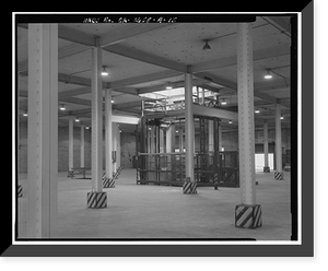 Historic Framed Print, Winehaven, Storage Cellar, Point Molate Naval Fuel Depot, Richmond, Contra Costa County, CA - 15,  17-7/8" x 21-7/8"