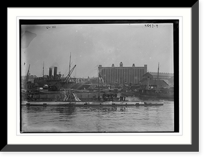Historic Framed Print, U-LLL (German U-Boat),  17-7/8" x 21-7/8"