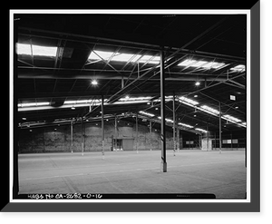 Historic Framed Print, Naval Supply Annex Stockton, Steel Warehouse Type, Between James & Humphreys Drives south of Embarcadero, Stockton, San Joaquin County, CA - 16,  17-7/8" x 21-7/8" Historic Framed Print, Naval Supply Annex Stockton, Steel Warehouse Type, Between James & Humphreys Drives south of Embarcadero, Stockton, San Joaquin County, CA - 16,  17-7/8" x 21-7/8"